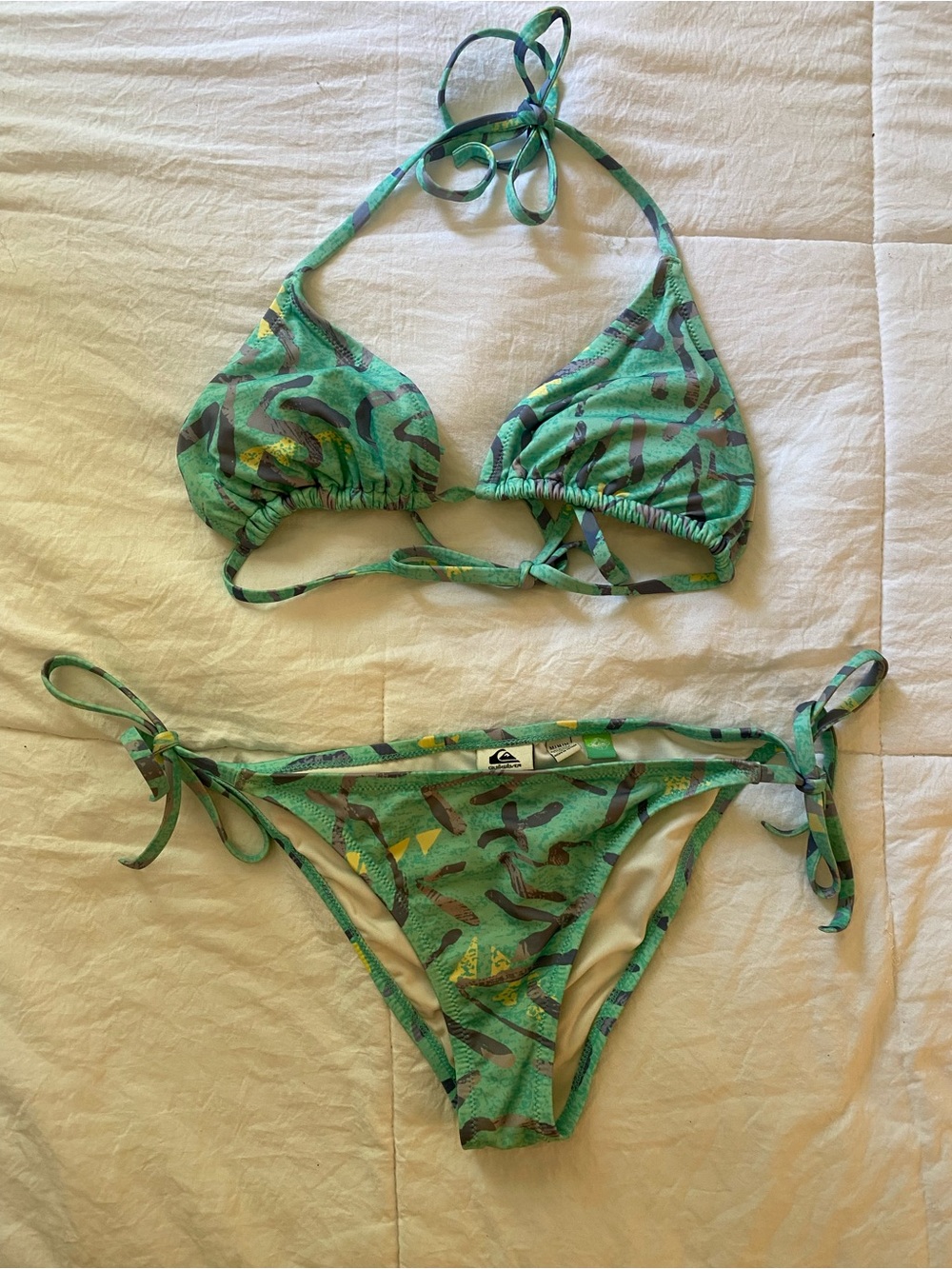 Quiksilver Triangle Bikini Top and Bottoms